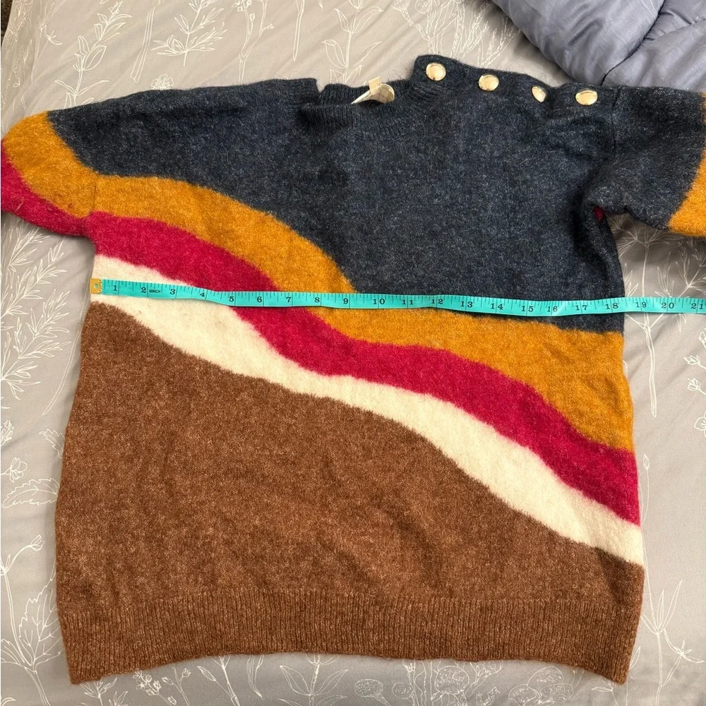 Sezane howard wool mohair Multicolor Striped Sweater - Picture 8 of 8